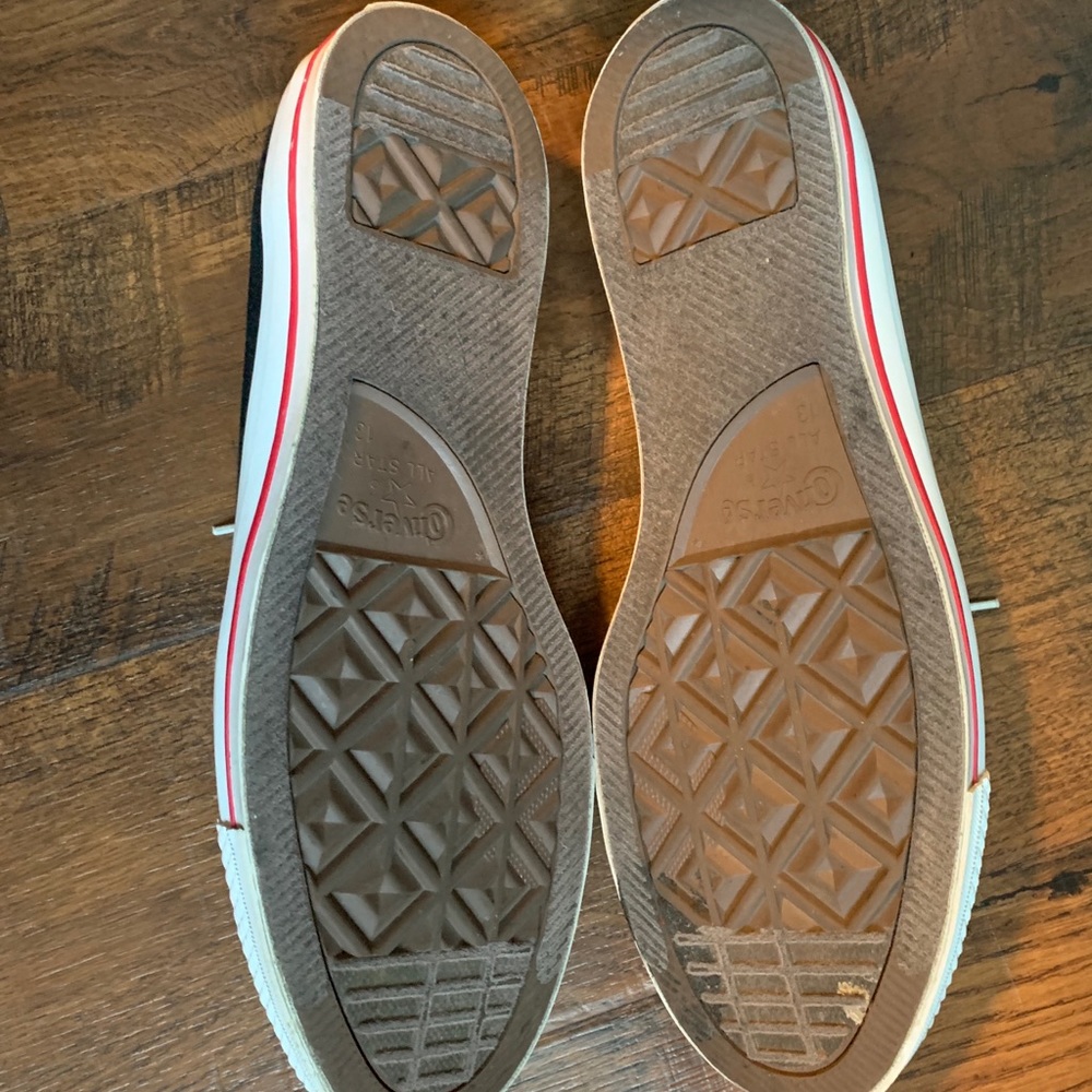 Black Double-Tongued Men's Converse